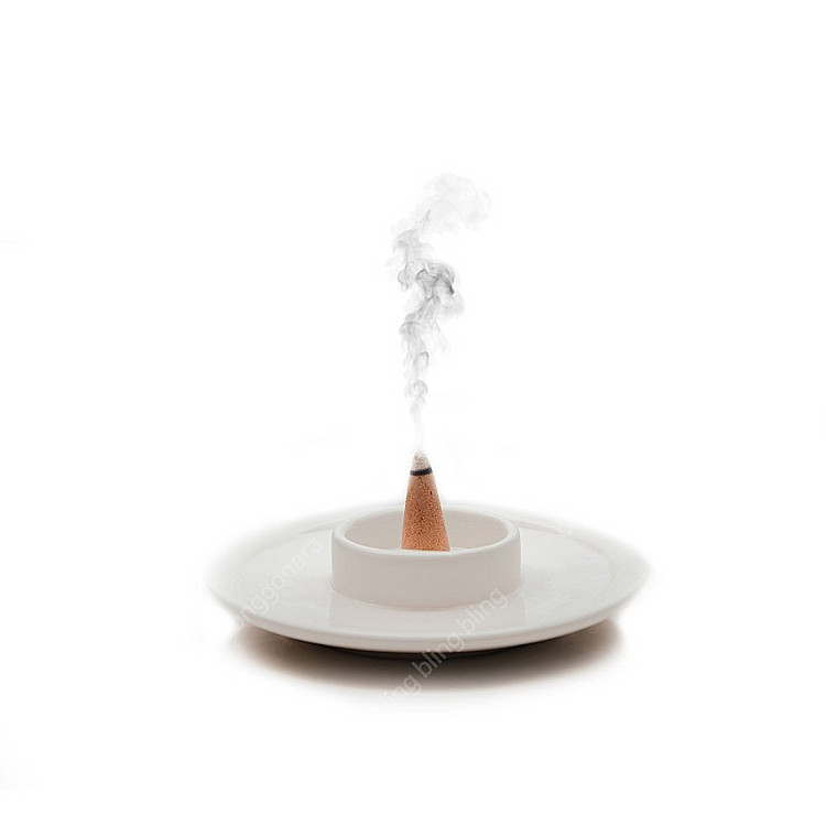 [새상품, 선물가능] 몽골 게르 모양 인센스 향초 버너 (도자기 재질)--2