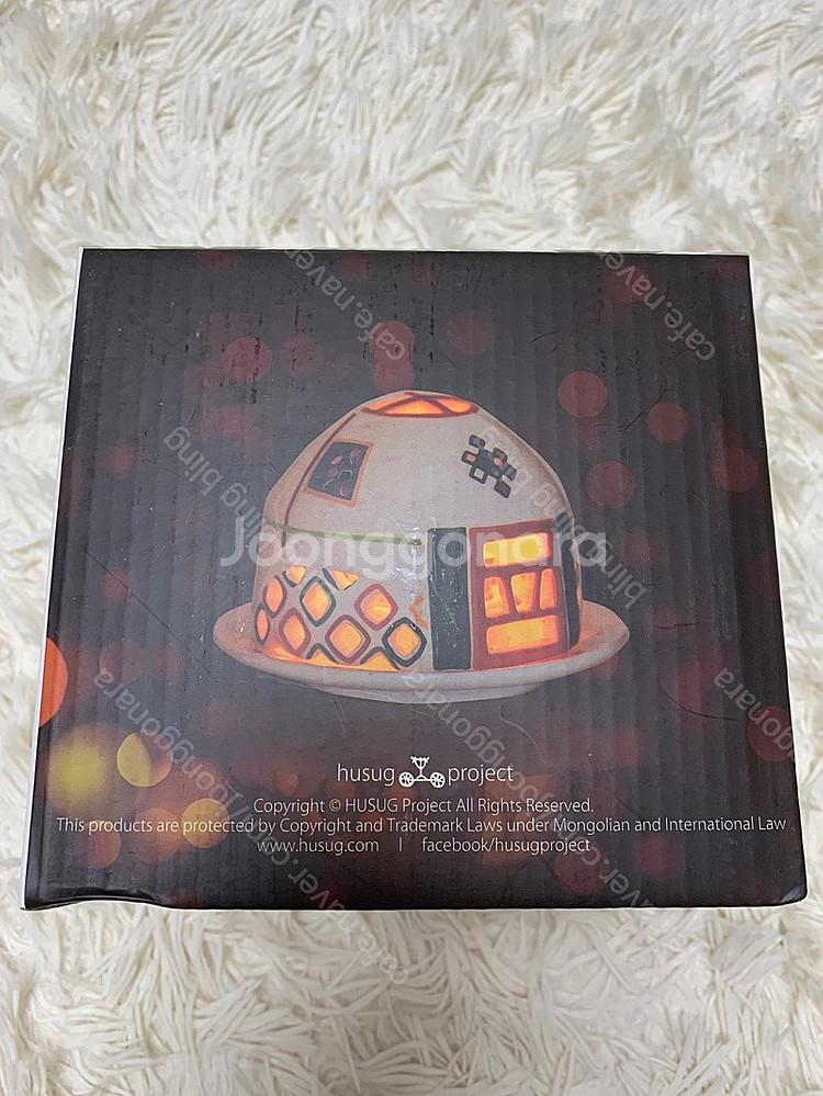 [새상품, 선물가능] 몽골 게르 모양 인센스 향초 버너 (도자기 재질)--6