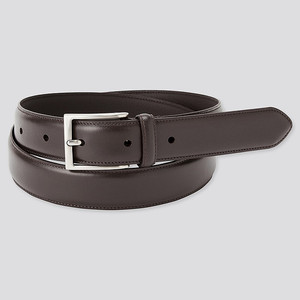 UNIQLO Italian leather stitch belt (Dark Brown) - 유니클로 이탈리안 레더 스티치 벨트 (다크 브라운)