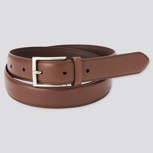 UNIQLO Italian leather stitch belt (Brown) - 유니클로 이탈리안 레더 스티치 벨트 (브라운)