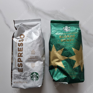 스타벅스 커피원두(에스프레소 로스트,크리스마스 블론드 로스트)