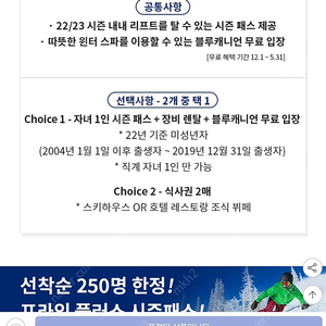 휘닉스파크시즌권45만원