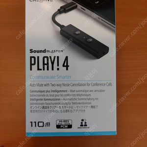 Creative 사운드 블라스터 PLAY4 사운드카드 - 택배비 포함 2.2만원 팝니다. (PLAY! 4, PLAY 4, USB DAC)