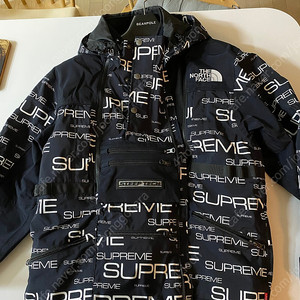 슈프림 x 노스페이스 스팁 테크 아포지 자켓 블랙 21fw / M