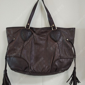 구찌 토트백 Gucci guccissima tribeca dark brown lambskin leather tote bag 211954