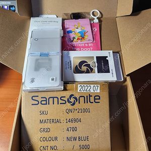 플립4 샘소나이트 포켓백+팔레트 & 삼성 정품 클리어 케이스 커버