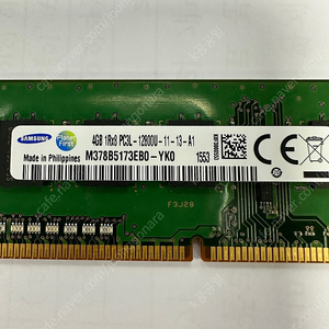 데스크탑용 삼성 RAM DDR3 PCL3-12800U 4G 1개 택포 13,000원