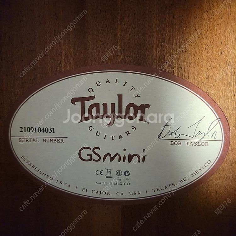 taylor guitar gs mini 테일러기타 미니 마호가니 거의새것--2