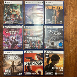 플레이스테이션5(ps5)/플레이스테이션4(ps4)/닌텐도스위치(switch)/닌텐도3DS 등 게임CD(타이틀) 판매합니다.