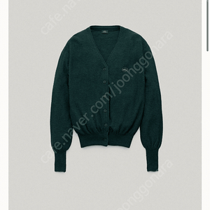 더바넷 그린 스탠다드 알파카 가디건 Green Standard Alpaca Cardigan