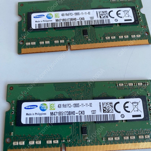 DDR3 노트북 램 4g pc3 12800s 두개 택배포함 16000