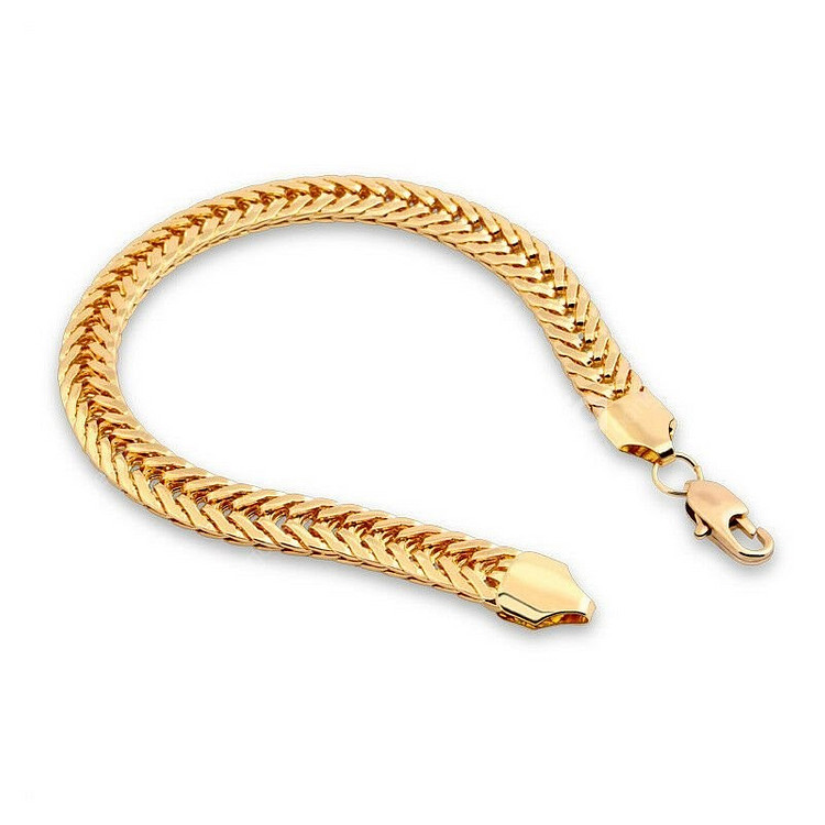새 18K 21cm 팔찌 GOLD GP 골드 금 체인--4