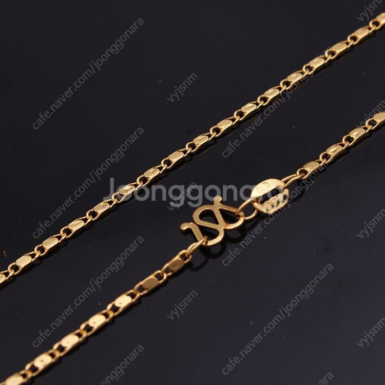 새 18k GF 45cm 골드 금 목걸이 체인 패션--1