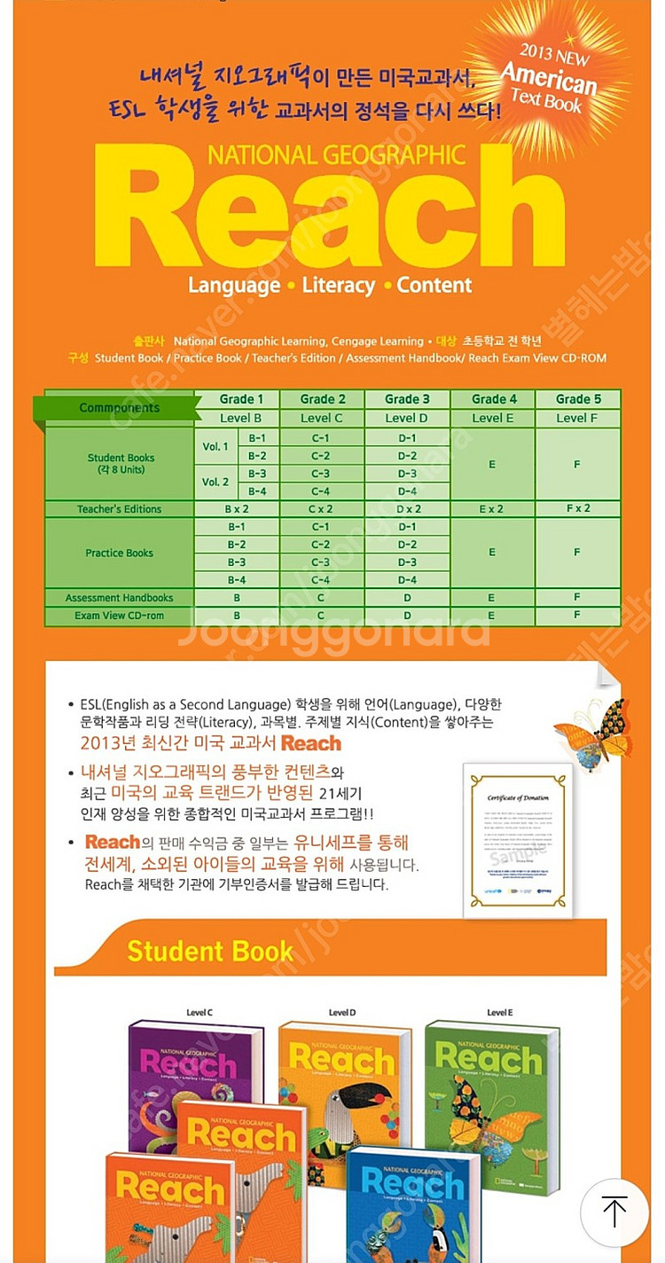 내셔널지오그래픽 미국교과서 리치 C단계 4권 세트+부가...--2