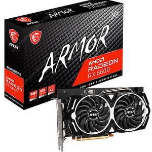 Msi rx6600 아머 17만 팝니다