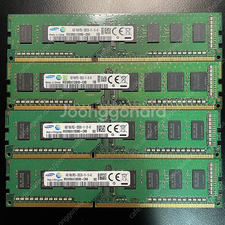 삼성 DDR3 12800U 4G * 4(단면) | CPU/메인보드 | 중고나라
