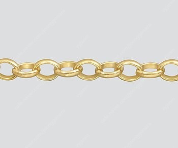 새 18K GF 61cm 24인치 둥근라운드 목걸이--4