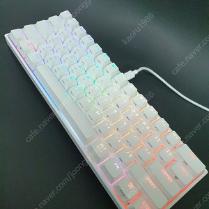 커세어 K65 RGB MINI 화이트 키보드 K65 미니 화이트