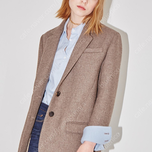 앤유 파리 자켓 AND YOU PARIS two button blazer (sand brown&baby blue)