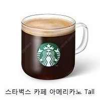 스타벅스 아메리카노 Tall