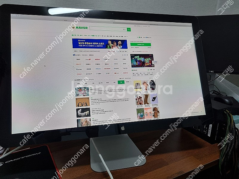 애플 썬더볼트 A1407 2014 27인치모니터 판매합...--0
