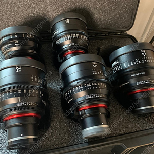 삼양 xeen 렌즈 fe 소니마운트 세트 판매합니다.