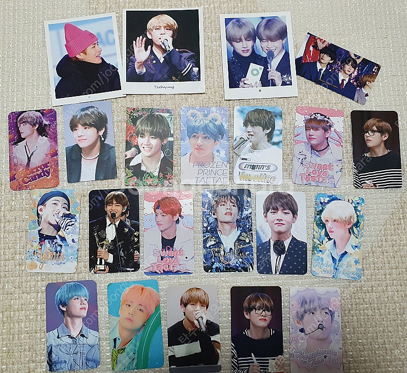 산타태형 방탄 BTS 태형이 뷔 모음 포토카드 폴로라이...--1