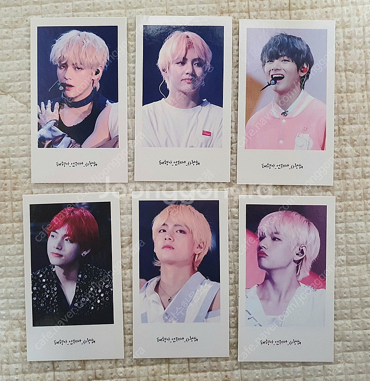 산타태형 방탄 BTS 태형이 뷔 모음 포토카드 폴로라이...--2