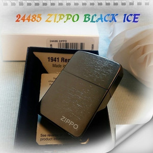 정품 미개봉 새 지포라이터 24485 1941 REPLICA BLACK ICE LOGO