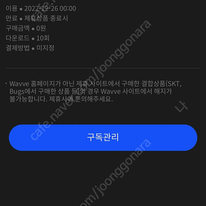 wavve 웨이브 프리미엄 10개월