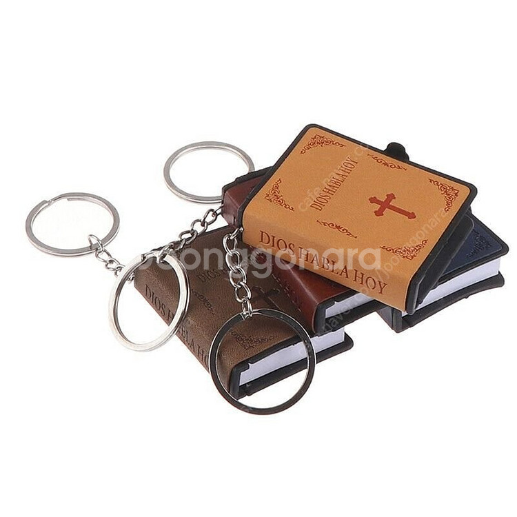 새 고동색 소형 성경 책 기독교 예수 십자가 가죽--7