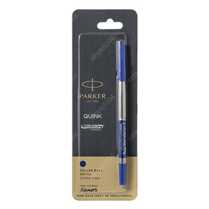 NEW 1pcs Parker Quink 정품 파랑 볼펜 잉크 카트리지 독일 BLACK