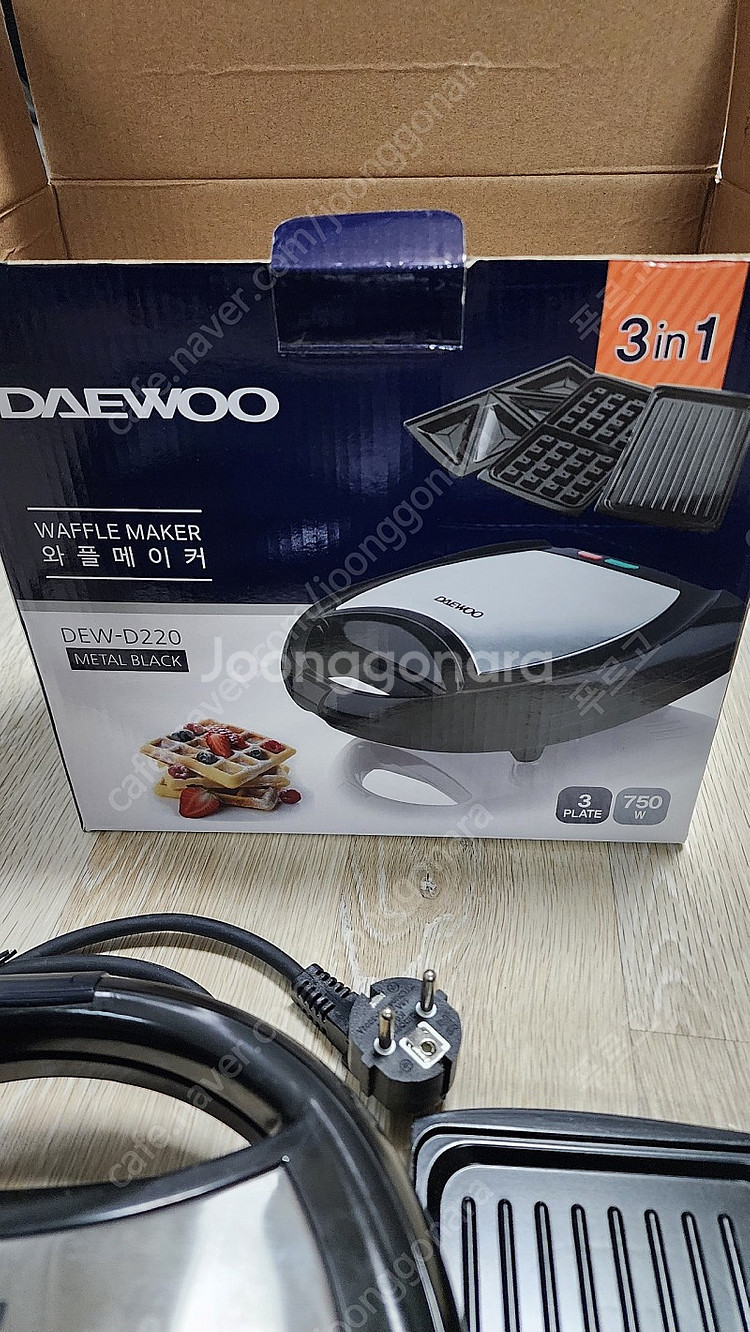 대우 와플메이커 DEW-D220 미사용 제품 팝니다.--1