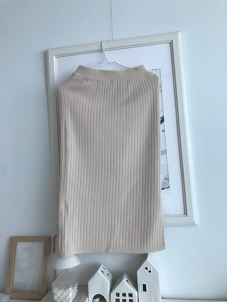 니트스커트 울니트 스웨터 보웬스타일--1