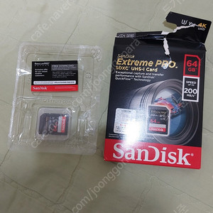 sd카드 샌디스크 익스트림 프로 SDXC 64GB 200mb/s