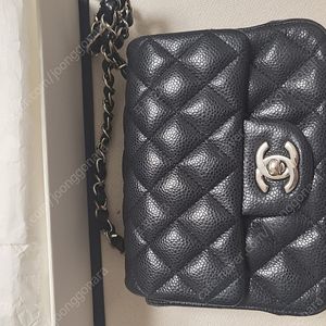 샤넬 쁘띠삭 캐비어 블랙
