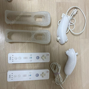 정품 Wii 리모콘 + 눈처크 2개 세트 - 4만원