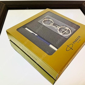 NEW 파카 남색 볼펜 체인 선물세트 펜 PARKER 정품 클래식 스테인레스 금