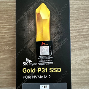 SK하이닉스 Gold P31 M.2 NVMe (1TB) 미개봉 새상품