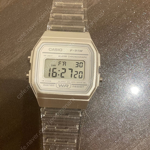 Casio f-91ws-7 투명 클리어