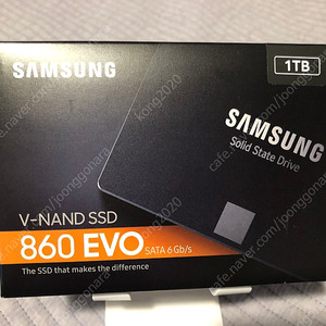 미개봉 새제품/ 삼성 V-NAND SSD 860 EVO 1TB(1개) 택포 165000원판매합니다.