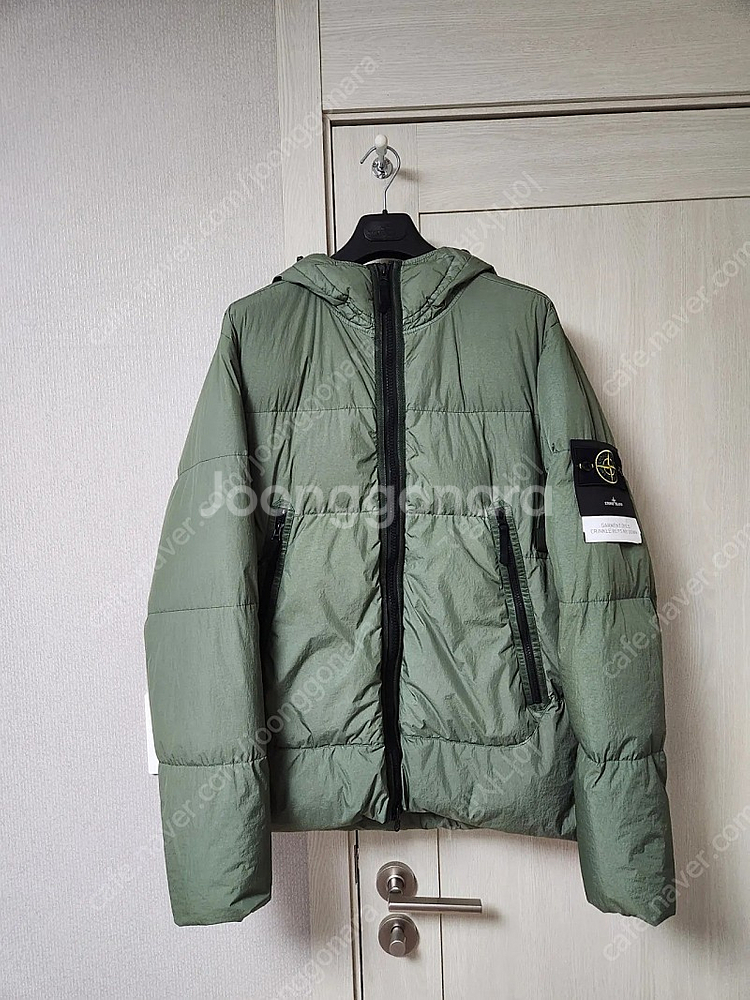 스톤 21FW 크링클랩스 패딩 XL사이즈 세이지그린--0