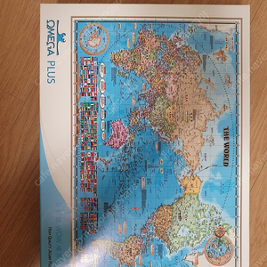 오메가 세계지도 퍼즐 한글판 1000피스. 새상품