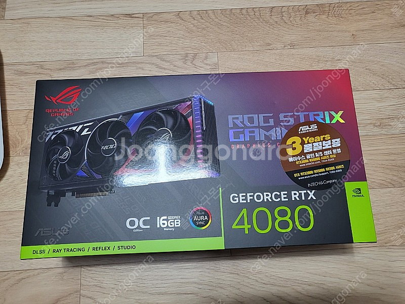rtx 4080 로그 스트릭스 OC 판매합니다.--0