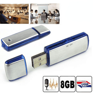 NEW 파랑색 8GB USB 메모리 미니 녹음기 보급형 디지털 150시간 특수 휴대용