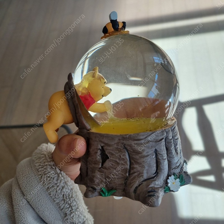 디즈니 푸우 워터볼 스노우볼 오르골 풀박스--2