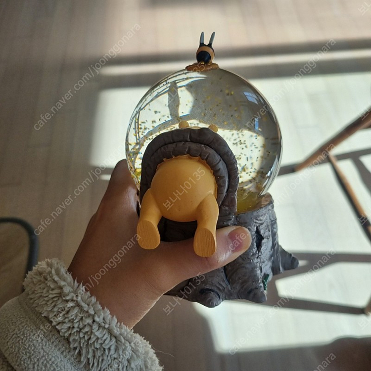 디즈니 푸우 워터볼 스노우볼 오르골 풀박스--5