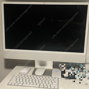 아이맥 IMAC M1 24인치 고급형 실버 풀박스 램16, 512GB (유리 손상)