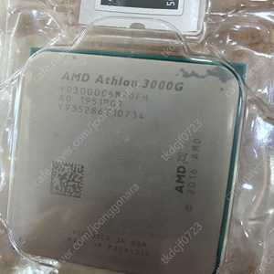 AMD 라이젠 애슬론 3000G CPU 팝니다