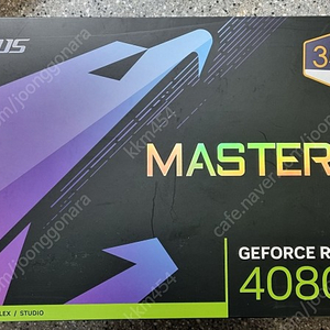 GIGABYTE AORUS 지포스 RTX 4080 Master D6X 16GB 미개봉 판매